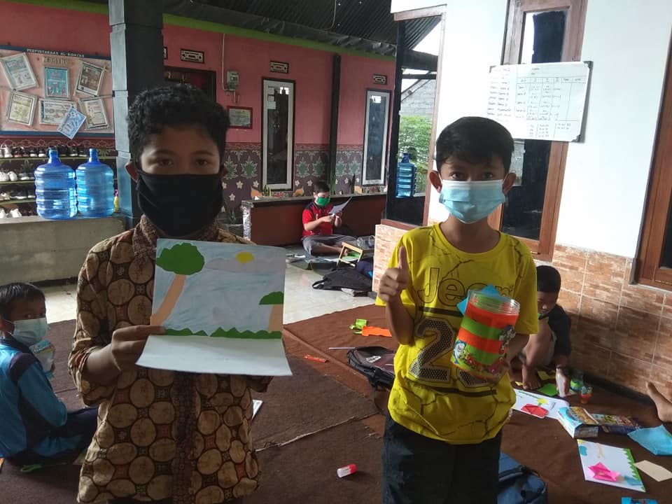 Kegiatan TBM Al-Bidayah di Hari Anak Nasional 2020